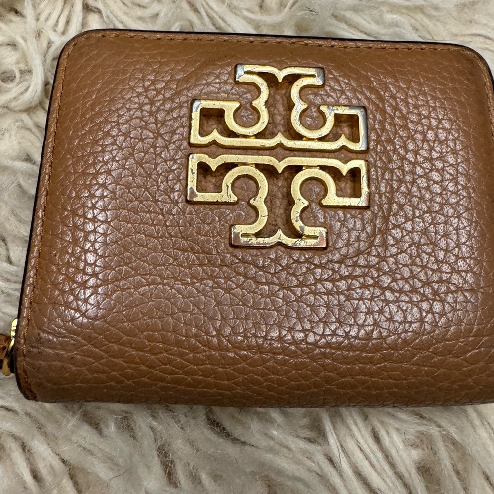 Tory Burch Brown Leather Wallet